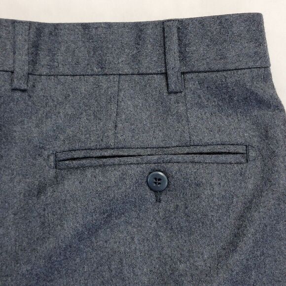 Zanella Todd Super 120s Vitale Barberis Wool Italy Size 36 Blue Dress Pants Mens - Picture 9 of 16